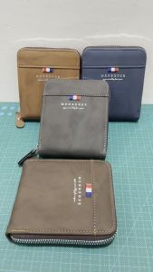 Menbense D5512 Dompet Uang Lipat Tebal Zipper Pria Wanita Dengan Tempat Koin
