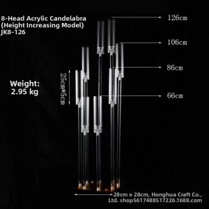 Acrylic Step-up Design Flower Vase for Wedding Decoration
