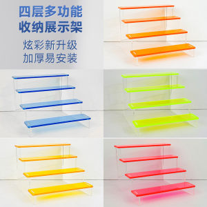 Acrylic Ladder Display Rack Storage Rack Pop Mart Millet Blind Box Standee Hand-Made Model Display Rack