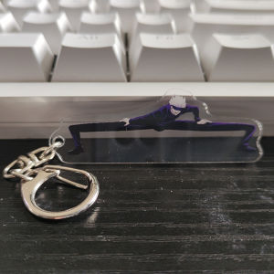 Bandai | New Creativity Cartoon Satoru Gojo Glowing Eye Bar Keychain Anime Jujutsu Kaisen Ryomen Sukuna Transparent Card Toy Pendant Gift