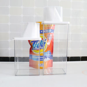 Small Laundry Detergent Storage Box Home Use Liquid Soap Container Organizer Dispenser Bottle Jar Heartly Selected Brand