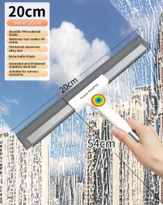 JOYBOS | Dual-purpose Floor Sweeping and Water Scraper Hair Removal Bathroom Utility Dual-use Floor Squeegee