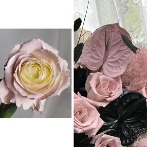 Mantarose Black Powder Series Handmade Floral Packaging Paper Textured Stone Pattern Fresh Flower Bouquet Wrapping Paper Material