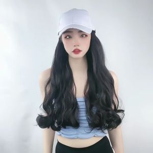 [TẶNG LƯỚI] Nón mũ gắn tóc giả nguyên đầu dáng xoăn dài 60cm - NÓN TÓC XOĂN