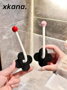 Bathroom Wall Mounted Hair Tie Organizer Hairband Holder Hair Clip Rack Simple Design Plastic Storage Solution for Everyone