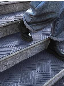 Outdoor Entrance Staircase Anti-Slip Rug Water Absorbent Door Mat Modern Simple Style Fiber Carpet for Home Entrance