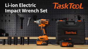 TASKTOOL 680NM Cordless Brushless Impact Wrench Battery Power Tools Set Drill Electric impact Socket