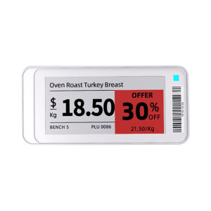 1 Set 4 Colors 2.9 Eink Screen Price Tag Price Display Shelf Label Low Power Consumption ESL Digital Price Tag for Supermarket