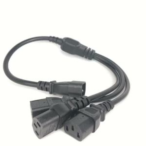 Bộ Chia Nguồn IEC 320 C14 Đực Sang 3XC13 Cái Kiểu Y 250V/10A Chất Lượng Cao Có Tiếp Địa Tiêu Chuẩn