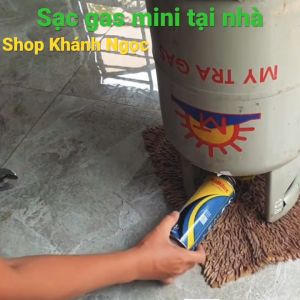 Đầu chiết gas mini Sạc gas mini từ bình 12kg sang bình gas mini + TẶNG KÈM 10 NÚT NHỰA VÀ 2 RON ĐEN