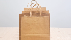 Super Deals Large Base Kraft Paper Bag Gift Bag Goodie Bag 150GSM Mooncake Lantern Festival Gift Bags Festive Bags