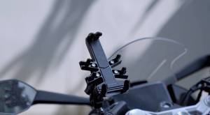 ROCKBROS pemegang telefon motosikal Shock-absorbing Anti-slip Aluminium Alloy kurungan kenderaan elektrik 360 ° putaran peralatan Motor berdiri laras