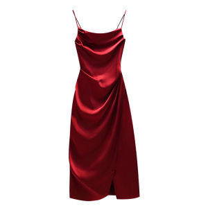 Cara CLUB Plus Size Fashionable Irregular Short Sleeve Dress For Women Summer Designer Open Slit Strap Casual Skirt