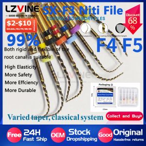 25mm/31Dental Endodontic Rotary Endo Niti Files Heat-Activated Nickel-Titanium File Dental Root Canal Files Materials Tool F4 F5