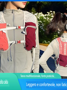 Outdoor Hiking Backpack Mens Mountain Climbing Cane Bag Hydration Pack Marathon Running Backpack Double Shoulder Bag Youth Style