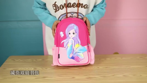 KIDBP Double-layer Large Capacity Kids Bag for Girl Childrens Backpack Cartoon Student School Bags