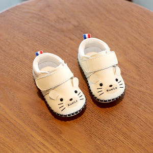 Spring Autumn Soft Bottom Baby Shoes for Boys And Girls Newborn Walking Shoes Anti-Slip Comfortable Leather Casual Style