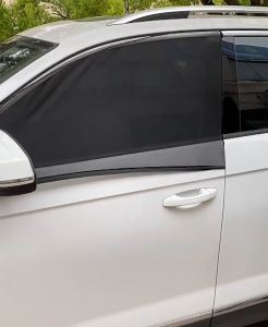 4pcs/set Car Sunshade Anti-mosquito Net Yarn Curtain Screen Window Cover Sunscreen Heat Insulation Car Curtain防蚊网汽车窗罩