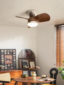 XUNZE | French Bauhaus Vintage Nanyang Style Ceiling Fan Light
