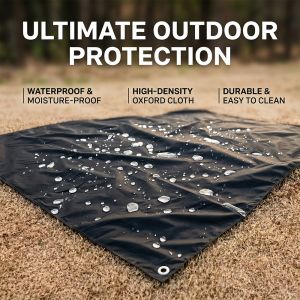 3-in-1 Multi-Functional  Sunshade Canopy Picnic Mat Camping Tent Pad Beach Mat & Patio Furniture Cover for Camping