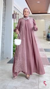 Gamis Cringkel Model Baru & Dres Crinkle Airflow Mix: Ukuran Jumbo M, L, XL, XXL