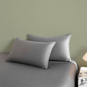 Túi Đựng Gối Bằng Cotton Nguyên Chất Dài Thấm Hút Bằng Vải Satin Pha Trộn Cotton Nguyên Chất Đơn Giản Thoáng Khí Có Thể Giặt Được