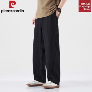 Pierre Cardin | 100 Percent Linen Silk-like Cool Loose Culottes Straight Trousers