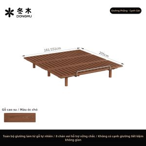 DONGMU | Giường Đôi Gỗ Sól 1.8m