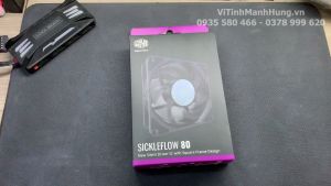 Quạt Cooler Master SickleFlow 80 Black không Led 8cm 4 pin PWM 2500 rpm 30 CFM.
