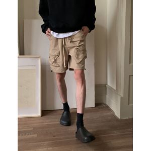 Quần Short Công Sở Nam Mùa Hè Ngoài Trời Thể Thao Quần Dài Năm Điểm Quần Short Công Sở Phong Cách Mỹ Quần Short Lưng Vừa