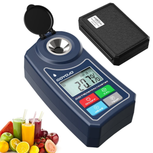 GT128 Digital Refractometer Portable 0-55% Brix Meter Auto Temperature Compensation for Food Beverage Sugar Content Control