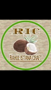 POT BUNGA BATOK KELAPA GANTUNG TALI TEMPURUNG KELAPA ALAMI AUSTETIC