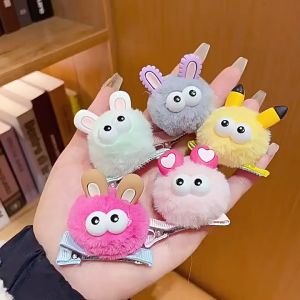 COD JEPIT RAMBUT ANAK MODEL BONEKA POMPOM BULU KAWAI / HAIR CLIP RAMBUT KOREA KARAKTER LUCU