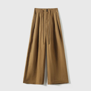 Natural Aesthetic Linen Trousers