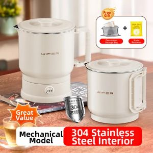 Portable Folding Stainless Steel Water Kettle Electric Outdoor Travel Miniature Hot Water Cup Leisure Kitchen Appliance Letv