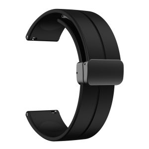 18mm 20mm 22mm Strap For Samsung Galaxy watch 7/6/5/4 classic/gear s3/active 2 Silicone Magnetic Band For Huawei GT 6 pro 5 4 3
