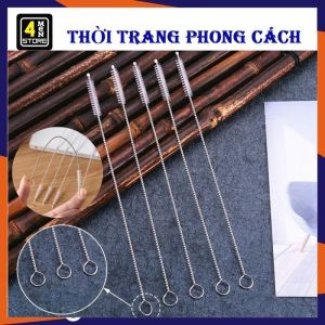 Que Rửa Vệ Sinh Ống Hút 18cm - Cọ Rửa Ống Hút Cho Bé Bằng Thép Không GỉUốn Công Tiện Lợi - Dụng Cụ Vệ Sinh Ống Hút