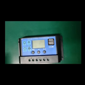 Alat Pengatur Pengontrol Tenaga Surya Regulator Pengisi Daya Panel Solar LCD USB Ganda 10A 12V 24V
