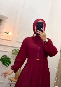 baju gamis dewasa/baju gamis model terbaru/baju gamis kekinian 2024/fashion muslim dewasa