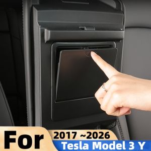 For Tesla Model 3 Y 2017~2026 Car Hidden Storage Box Model 3 Highland Y Juniper Center Console Armrest Organizer Box Accessories