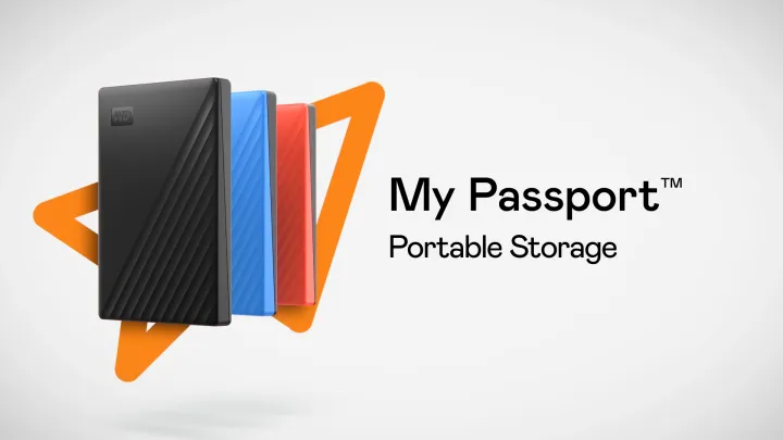 WD My Passport™ Portable Hard Drive (1TB/ 2TB/ 4TB/ 5TB/ 6TB)
