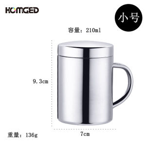 แก้วน้ำสแตนเลส 304 ความจุขนาดใหญ่สำหรับใช้ในบ้านสำหรับใช้ในออฟฟิศ แก้วน้ำสำหรับผู้ชายและผู้หญิง แก้วน้ำสำหรับธุรกิจและกาแฟ