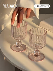 Elegant High Footed Glass Wine Cup Noble Sensation Fairy Would Drink Wine with This Cup Premium Quality Na Ca Glass Unique Design
