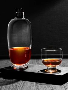 Creative Japanese Style Crystal Glass Rice Wine Cup Set Red Dot Award Winner Nude Glass Liquor Pot Set Home Use Wine Tools