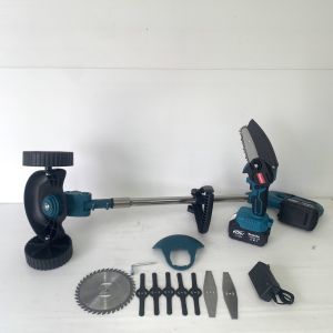 >>ชุดคู่<<เครื่องหญ้าไร้สาย + เลื่อยโซ่ 4 นิ้ว ✨️✨️แถมฟรี✨️✨️ใบตัดพลาสติก5ใบใบตัดตรง2ใบใบตัด5นิ้ว1ใบ