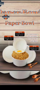 PAPER BOWL / MANGKOK SEKALI PAKAI / MANGKOK MAKAN TERMURAH TERLARIS