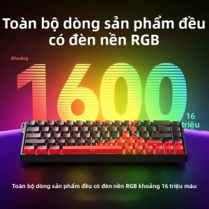AULA-MOJING | Bàn Phím Cute Aesthetic Có Dây Với Công Tắc Từ Cho Văn Phòng Và Chơi Game
