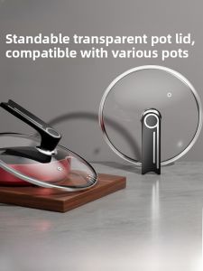 Supor Original Parts 32cm30cm Kitchen Universal Glass Pot Lid for Frying Pan Woks Home Use Heat Resistant