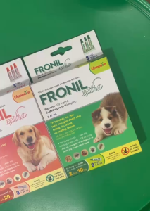 Nhỏ gáy ngoài da Fronil Extra 2-10kg phòng và trị ve rận bọ chét trên chó