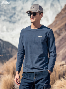Enjeolon | Áo Thun Phong CáchCasual In Chữ Cotton Dài Sợi Cao Cấp